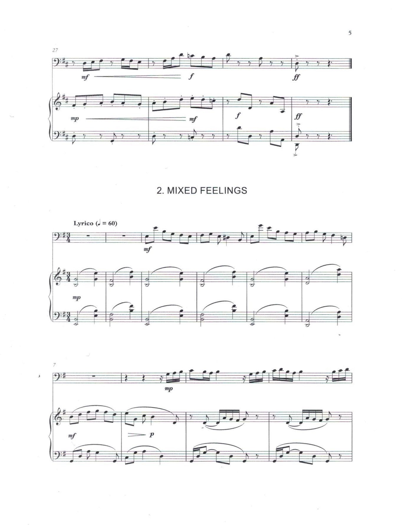 Tony Osborne: Pizzicato All-Sorts for double bass & piano