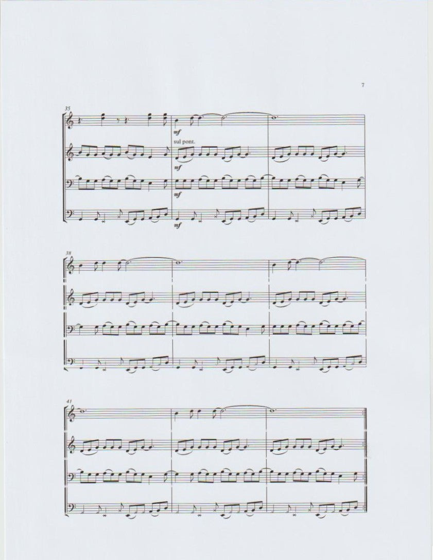 Simón García: Overture Deserto for double bass quartet