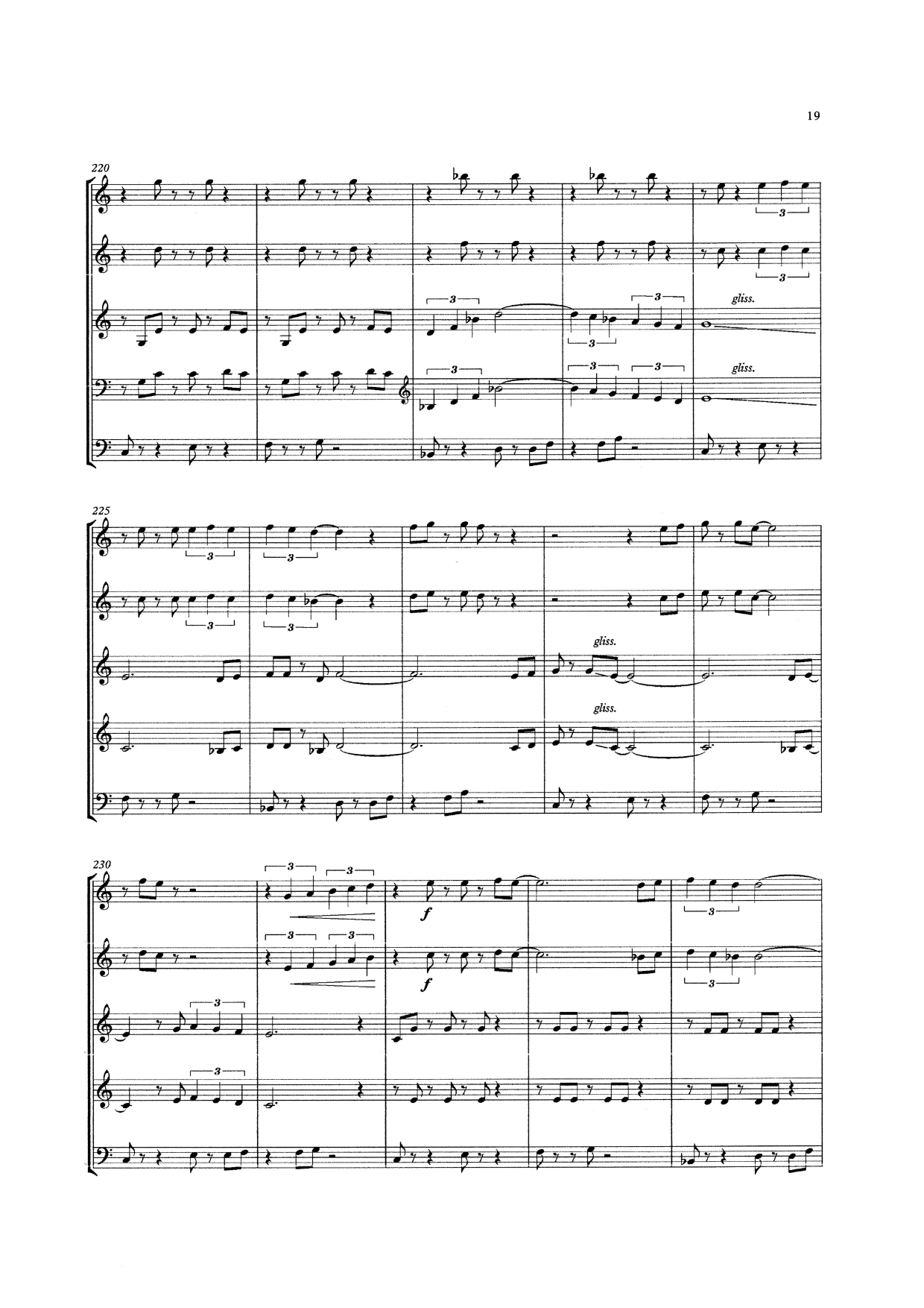 Tony Osborne: Bass-Band-Beat for double bass quintet