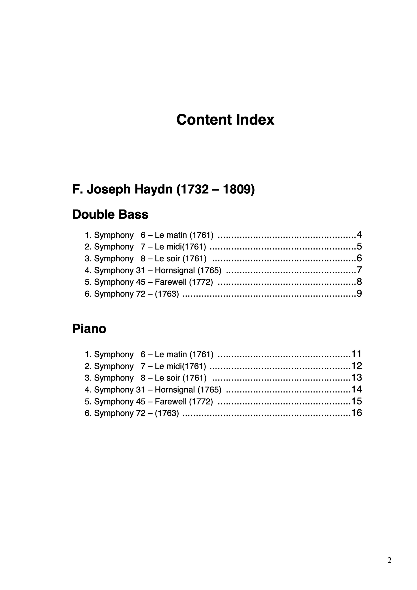 Orchestral and Solo Passages Volumes 1-4 with piano accompaniment