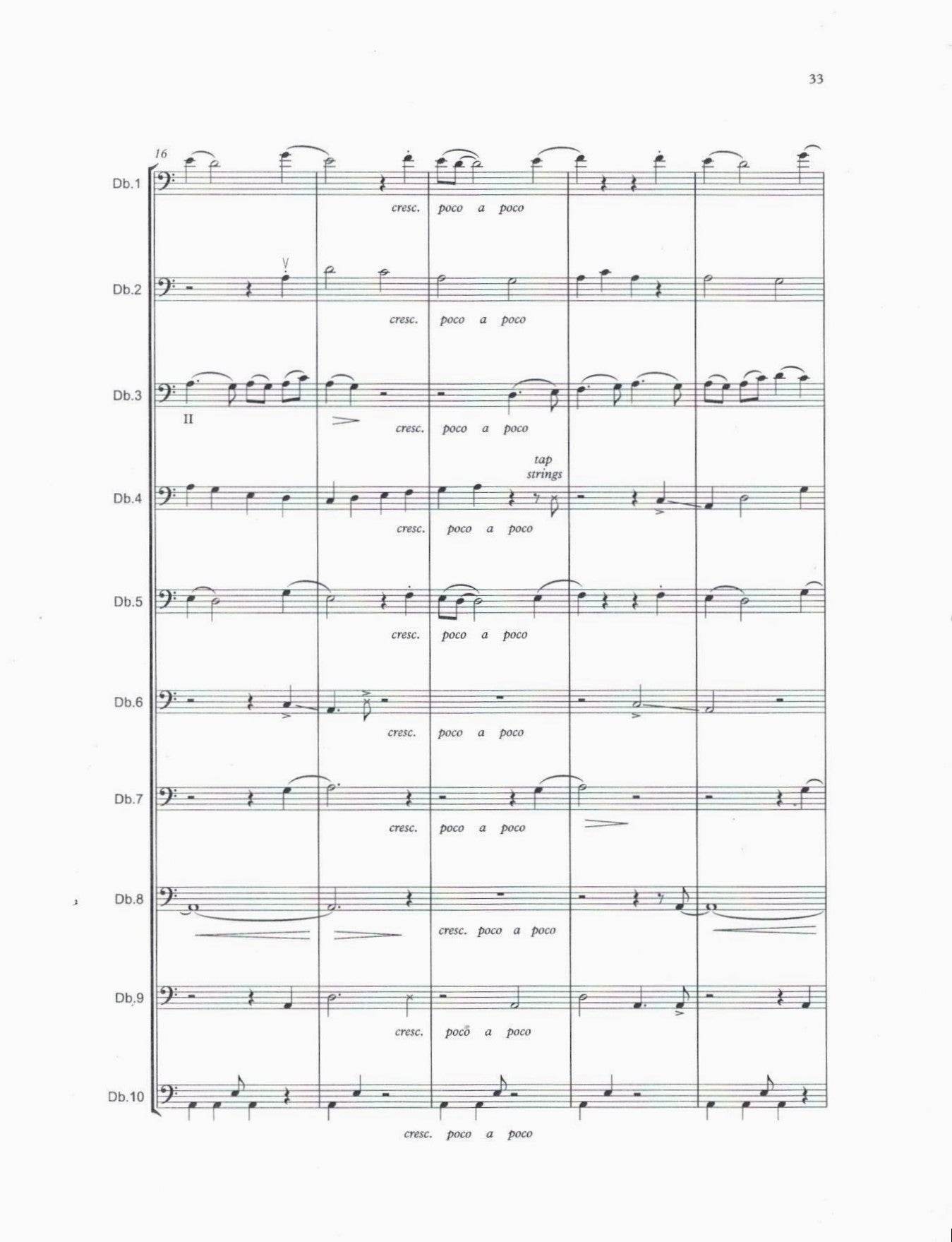 Teppo Hauta-aho: The Mini-Bass Symphony for Massed Double Bass Ensemble (in 10 parts)