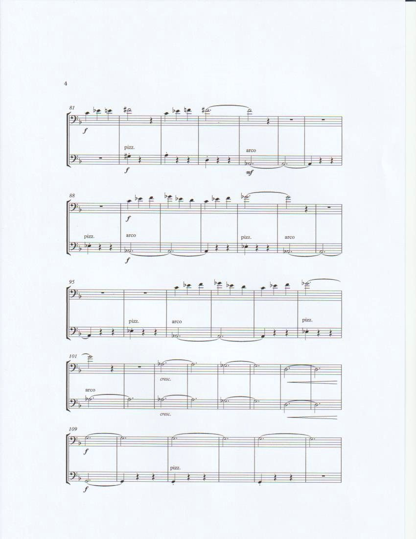 Humphrey Clucas: Te Deum for S.A.T.B. choir & double bass quartet