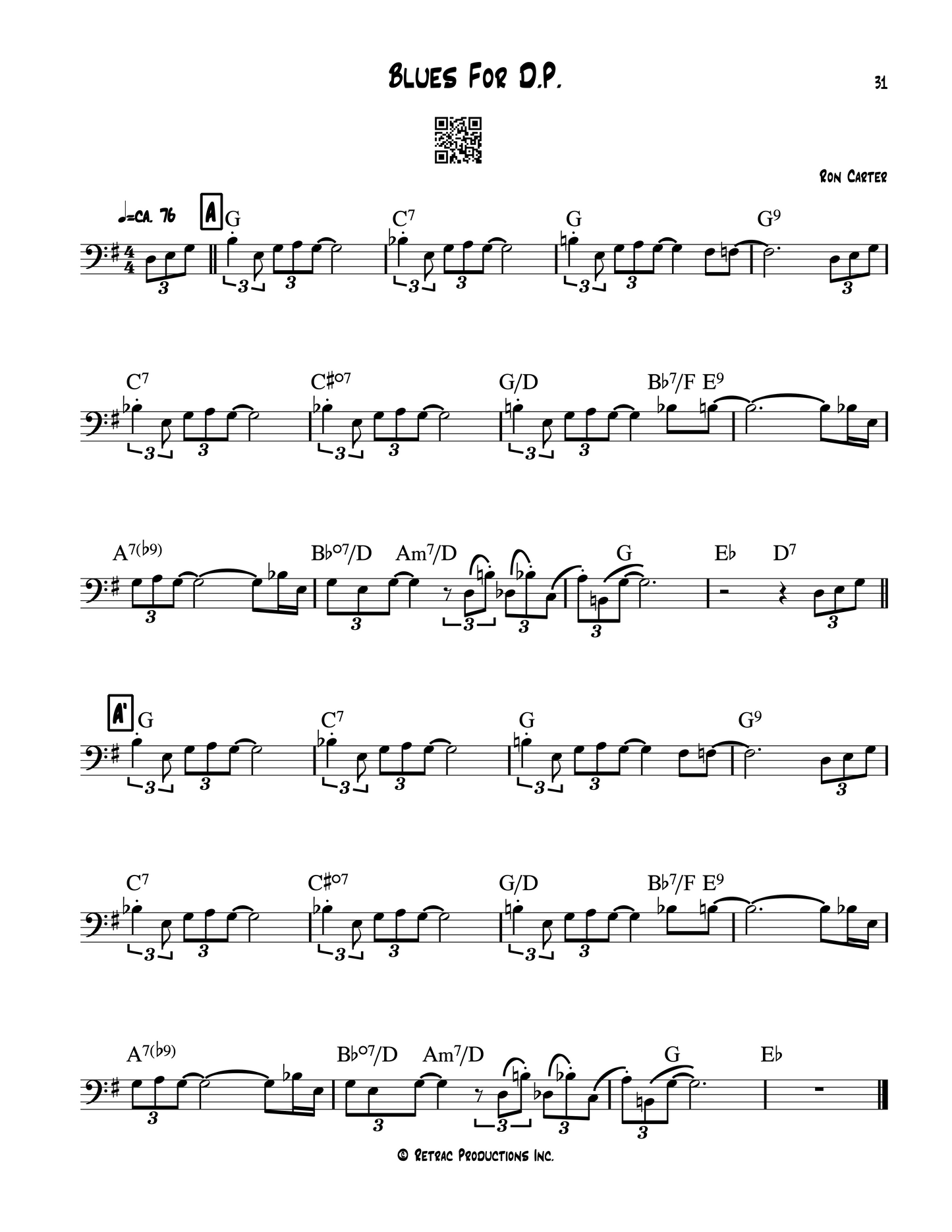 The Ron Carter Songbook