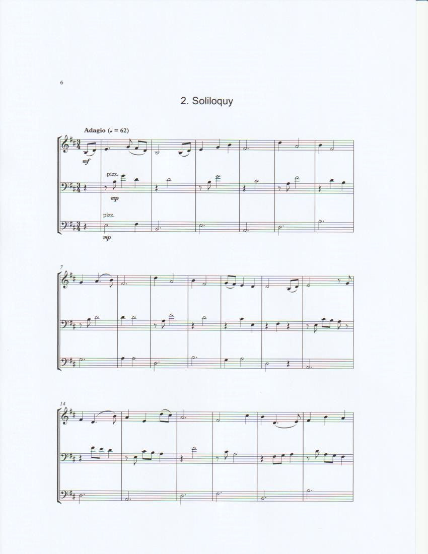 Michael Montgomery: Three Impressions for double bass trio