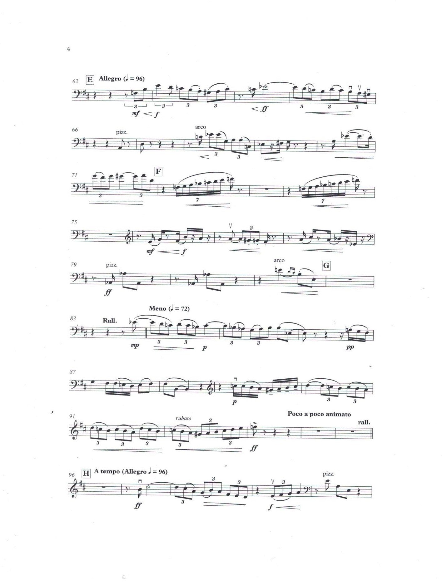 Charles Tournemire: Récit et Allegro for double bass & piano