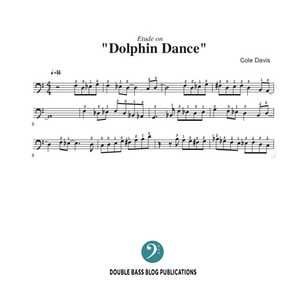 Cole Davis: "Freedom of Movement" 15 Melodic Etudes in Thumb Position (bass clef)