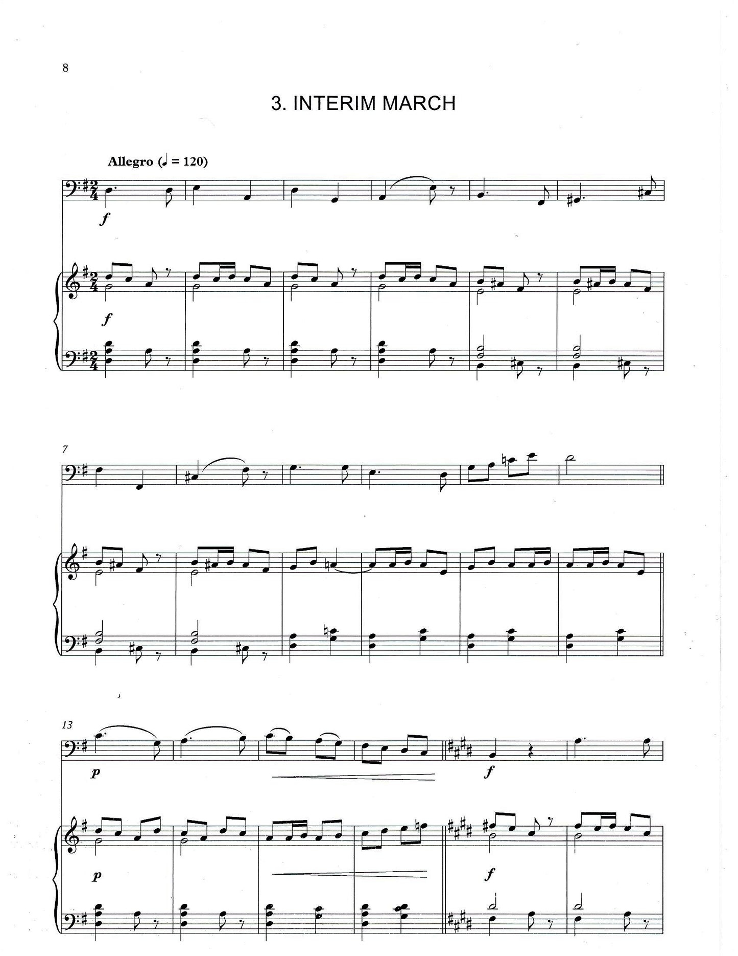 Judith Bailey: 5 Miniatures for double bass & piano