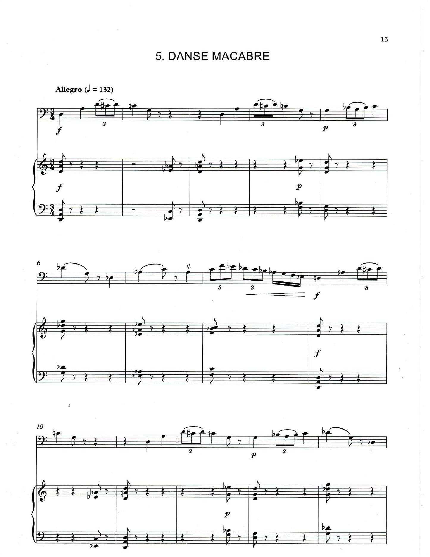 Judith Bailey: 5 Miniatures for double bass & piano