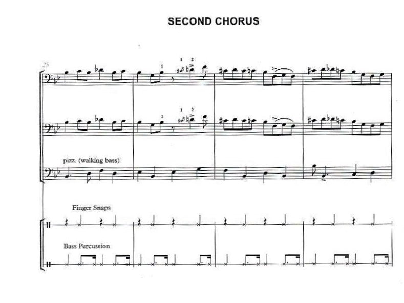 Bertram Turetzky: Slam's Jam for double bass ensemble
