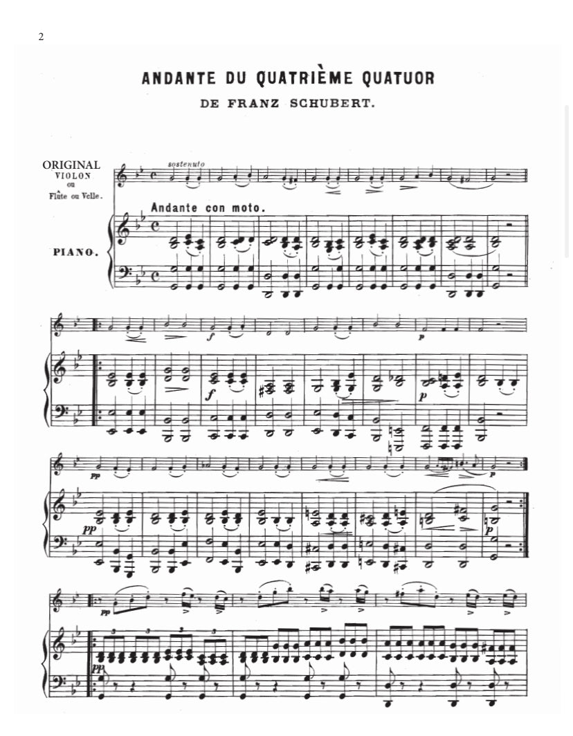 Schubert: Theme and Variations from String Quartet No. 14, Death and Maiden for double bass and piano (edited by Lucas Drew)