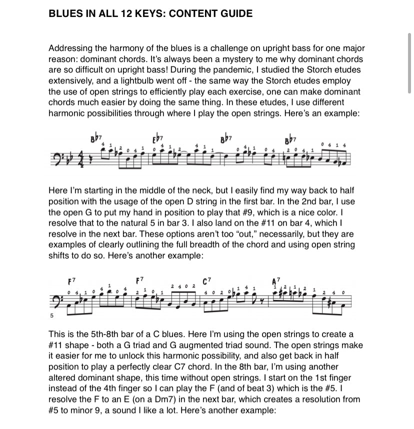 Cole Davis: Blues in All 12 Keys (bass clef edition)