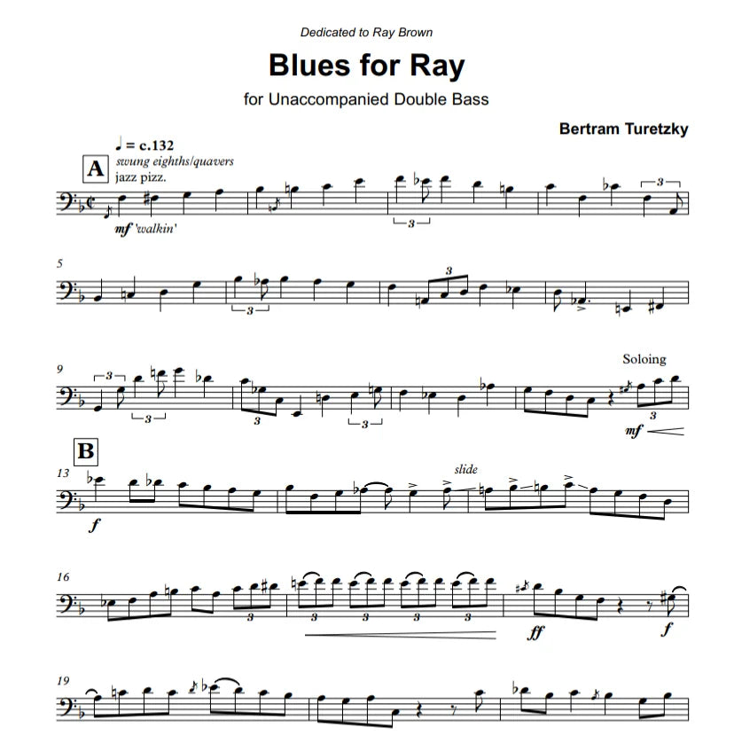 Bertram Turetzky: Celebrations Book 6: Seven Pieces for Unaccompanied Double Bass