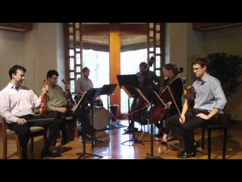 Michael Kurth: 'Because They Wave Back' for 2 vln, cello, bass, and percussion