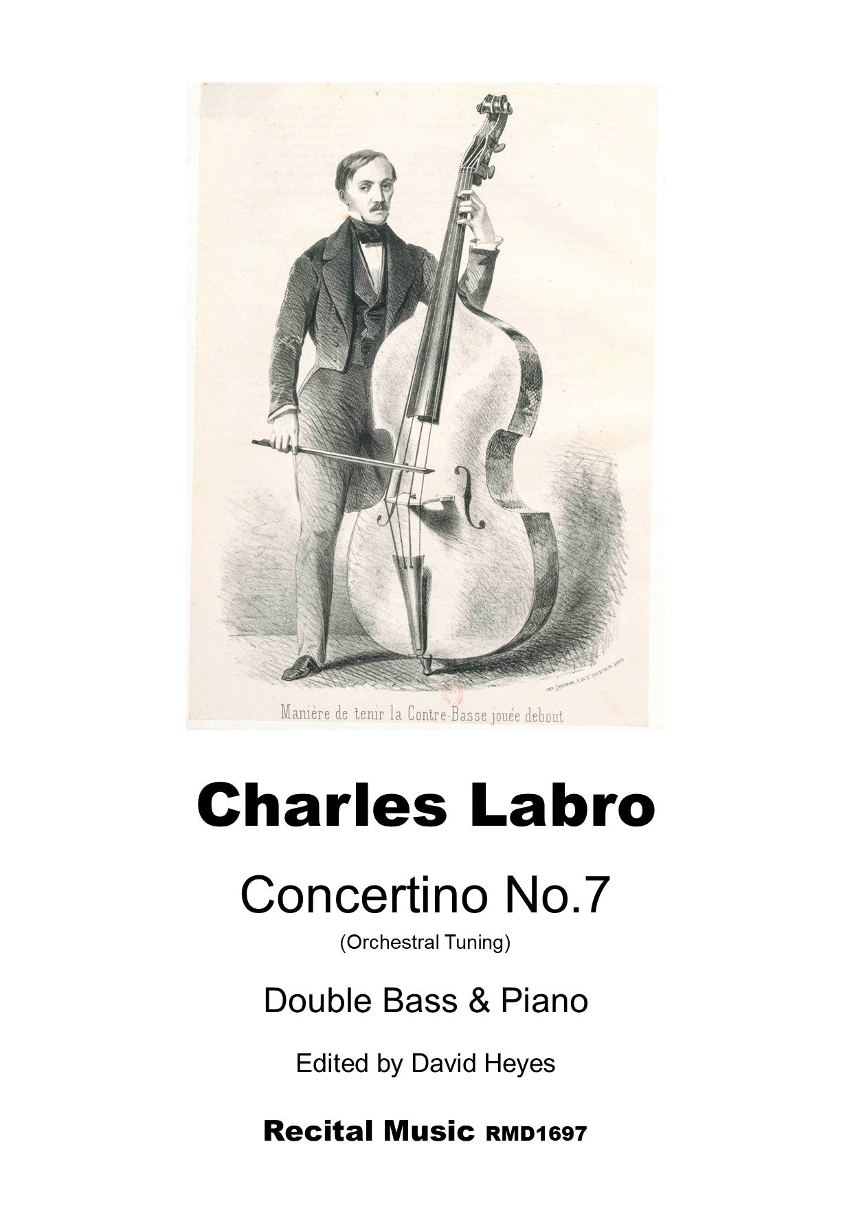 Charles Labro: Concertino No. 7 for double bass & piano (ed. David Heyes)