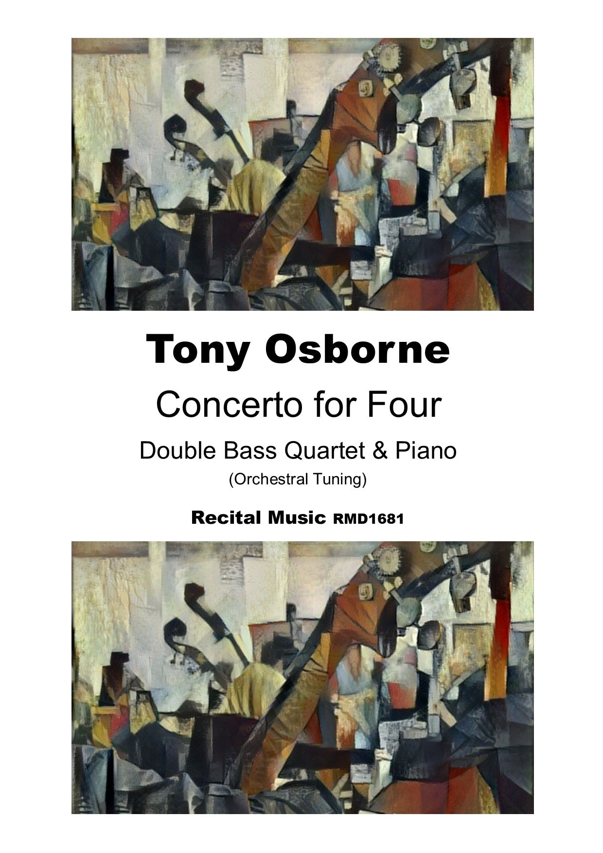 Tony Osborne: Concerto for Four for double bass quartet & piano