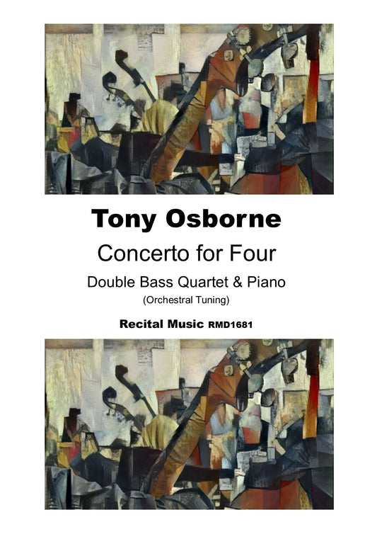 Tony Osborne: Concerto for Four for double bass quartet & piano