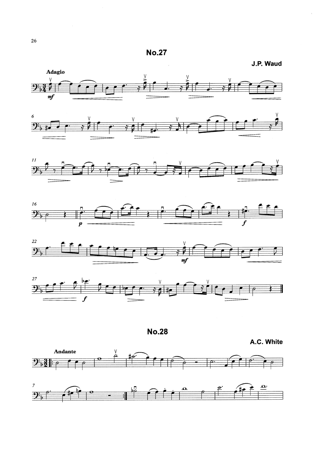 Bass Clef Studies Collection (ed. David Heyes)