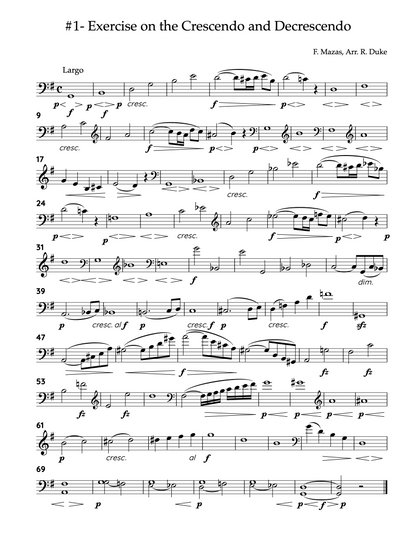 J. F. Mazas: Ten Melodic and Progressive Etudes for Double Bass (ed. Richard Duke)