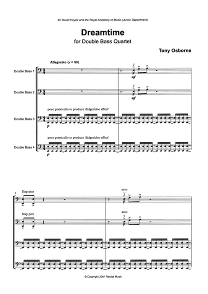 Tony Osborne: Bass Quartets Bundle