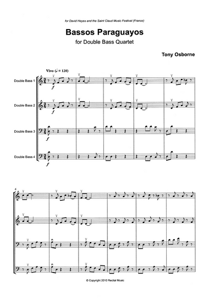 Tony Osborne: Bass Quartets Bundle