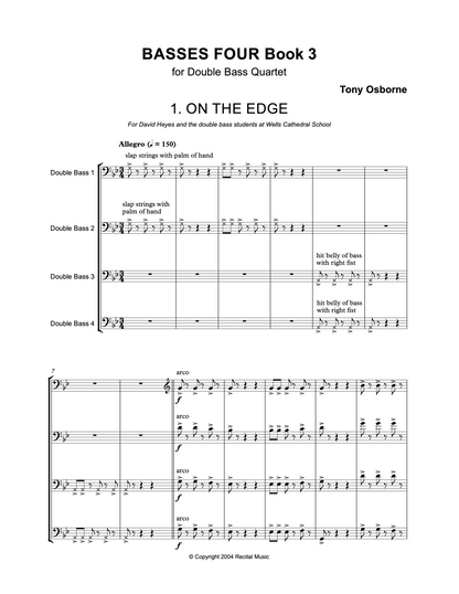 Tony Osborne: Bass Quartets Bundle
