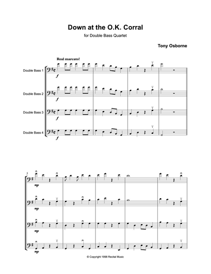 Tony Osborne: The Party Collection for Bass Trio & Quartet