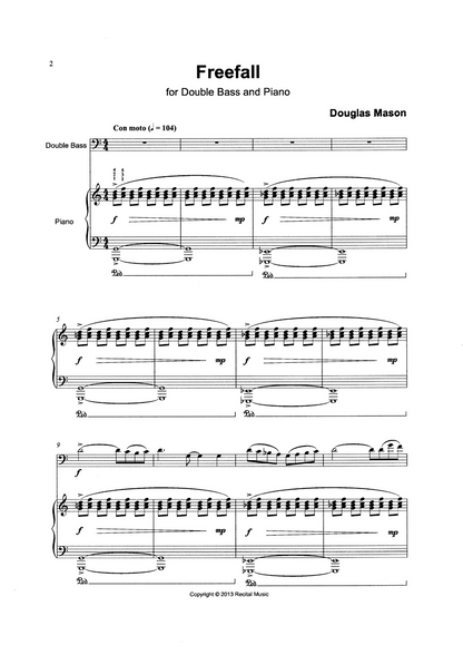 Douglas Mason: 3 Concert Solos for double bass & piano