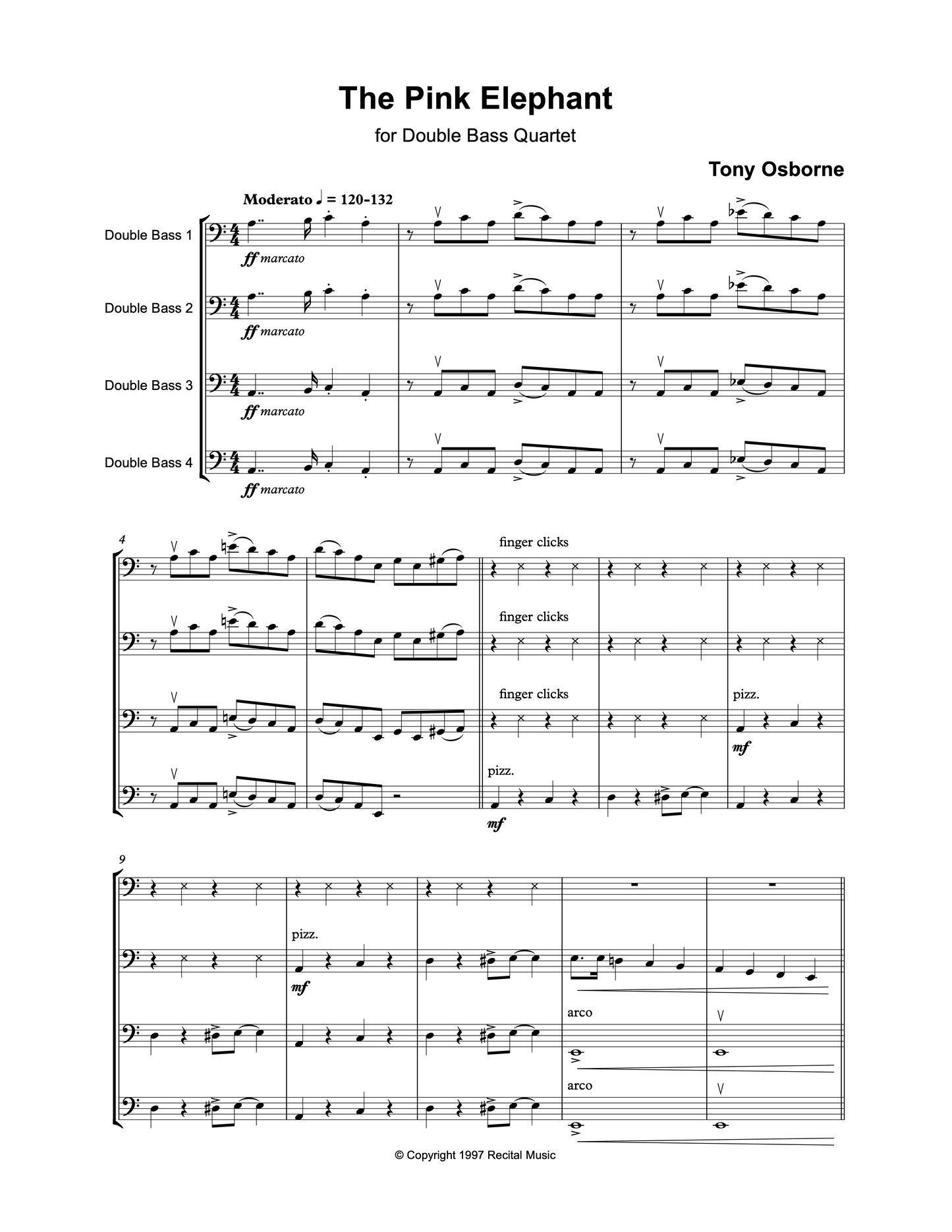 Tony Osborne: The Party Collection for Bass Trio & Quartet