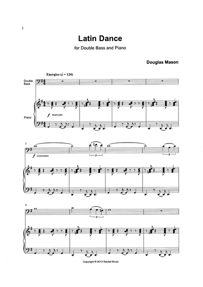 Douglas Mason: 3 Concert Solos for double bass & piano