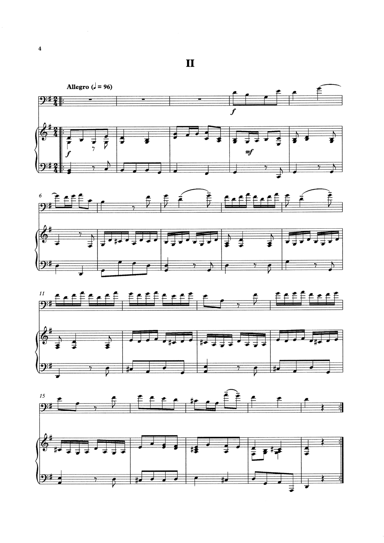 J.J. Quantz: Sonata for double bass & piano (arr. Armand Russell)