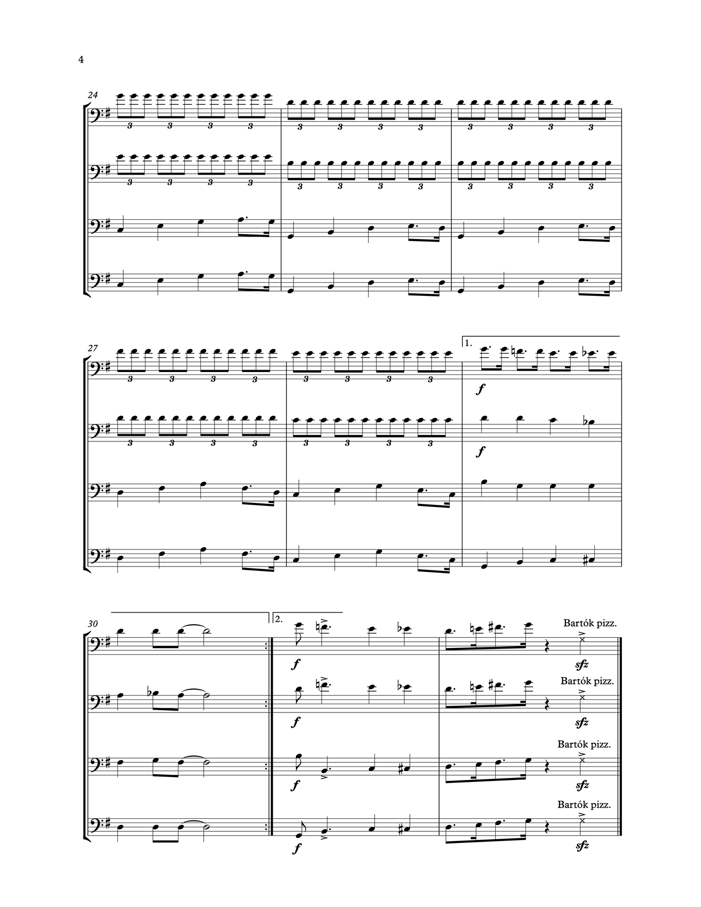 Tony Osborne: The Party Collection for Bass Trio & Quartet