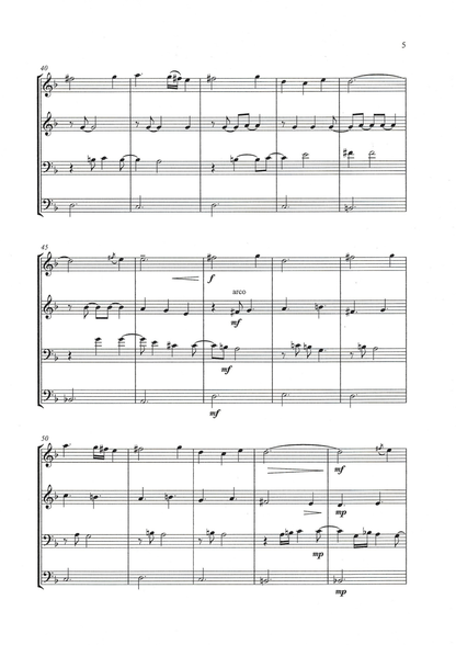 John Alexander: libran song for double bass quartet