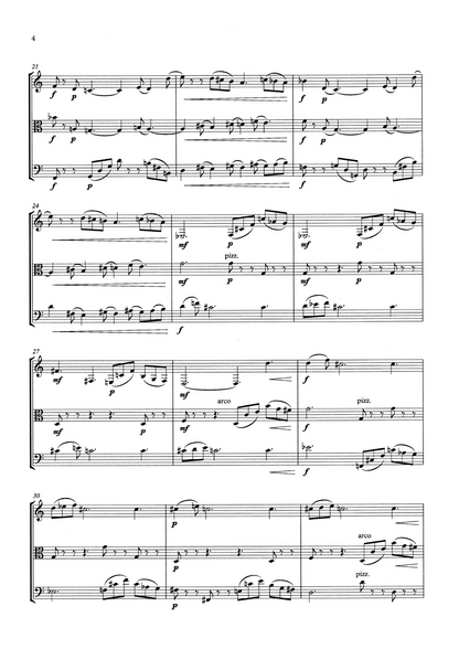 Judith Bailey: Dances Op.84 for clarinet in B flat, viola & double bass