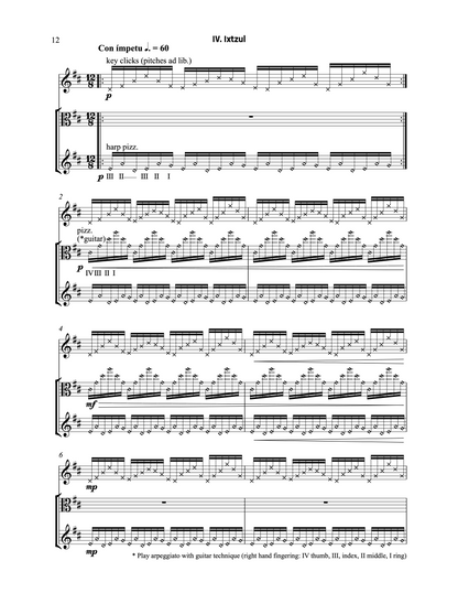 Rodrigo Mata: Danzas de Xibalbá for flute, viola and double bass