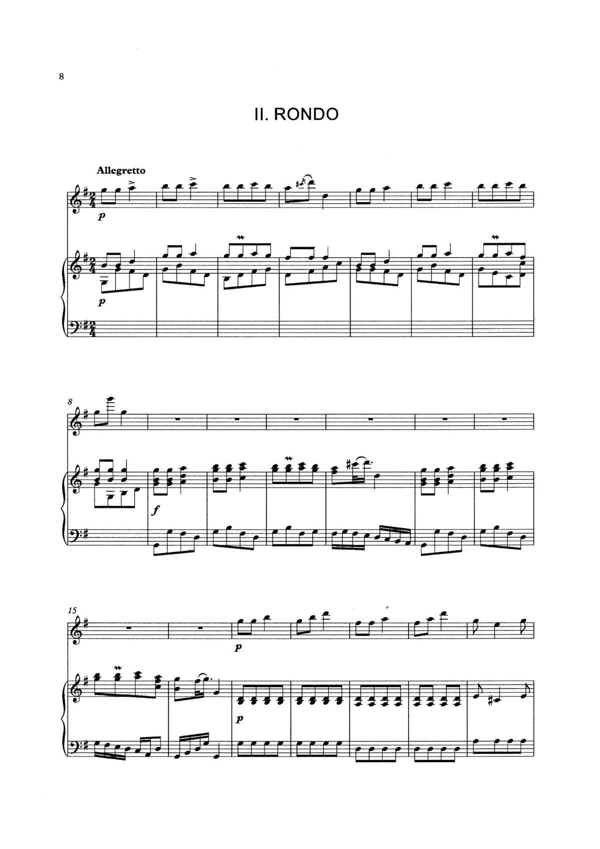 Franz Keyper: Romance & Rondo for double bass & piano (ed. Heyes)