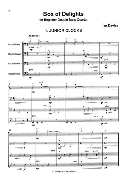 Beginner Double Bass Quartet Bundle
