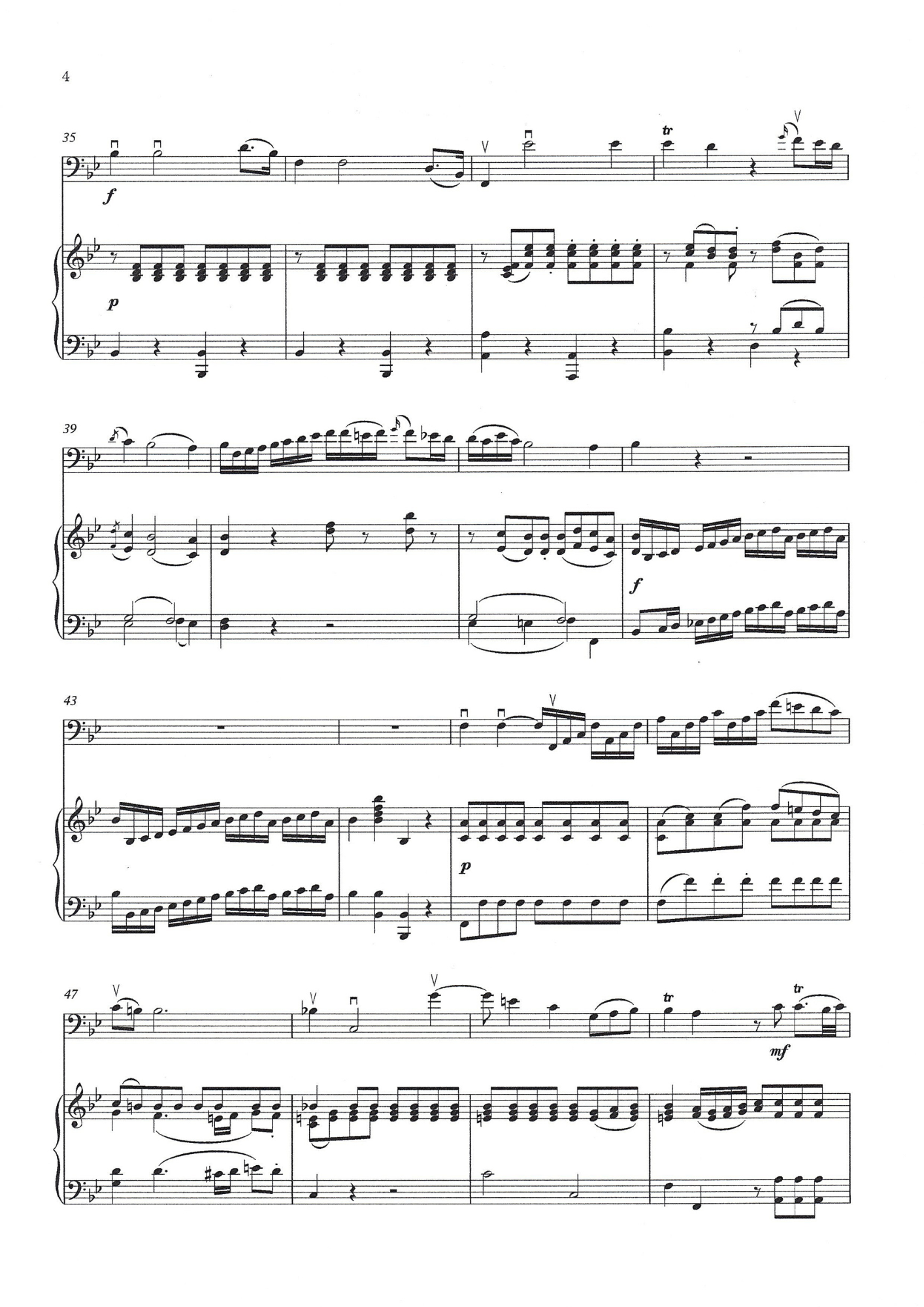 W.A. Mozart: Bassoon Concerto in B flat major for double bass & piano (arr. Heyes)