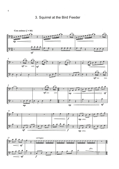 Roy Hagen: Backyard Basses, 15 Duets for 2 double basses