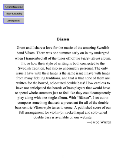 Warren & Flick: Cormorant Tune Book