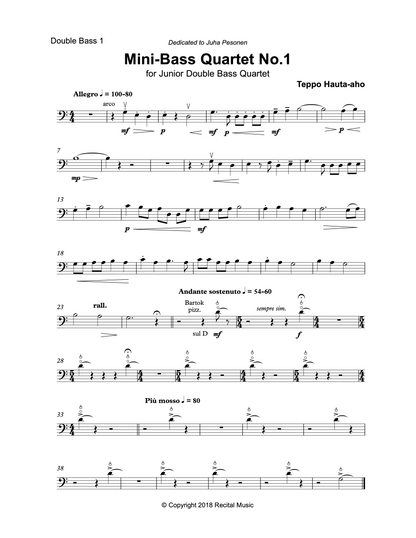Beginner Double Bass Quartet Bundle