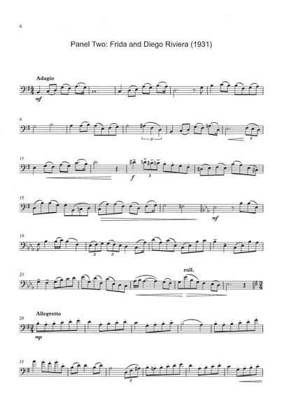 Lourdes C. Montgomery: Sun and Light, A Frida Kahlo Triptych for unaccompanied double bass