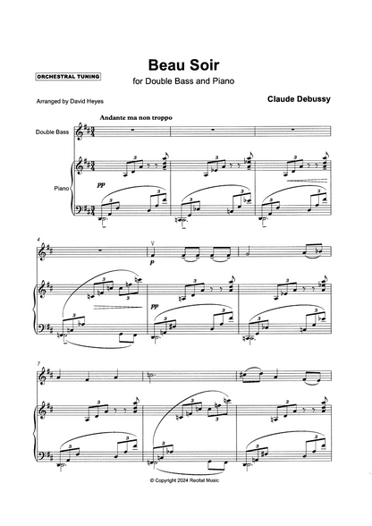 Transcription Series Book 5 for Double Bass & Piano (arr. Heyes)