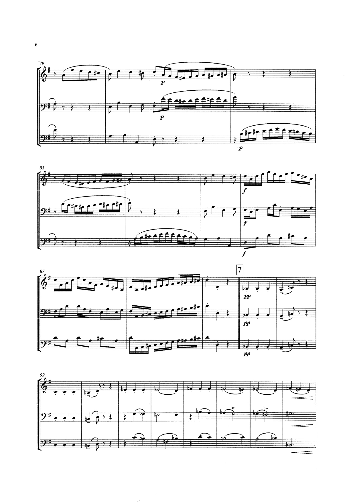 Ignaz Pleyel: Trio in G major for viola (or violin), violoncello & double bass (arr. Adolf Lotter)