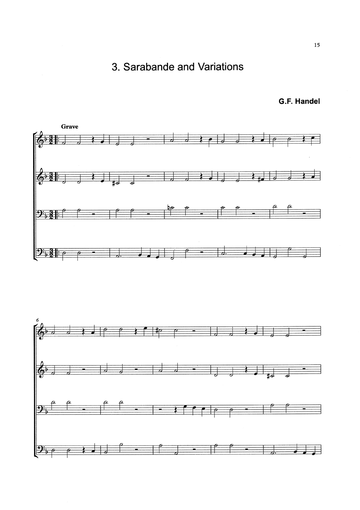 Bass Quartets Book 5 for double bass quartet (arr. Heyes)