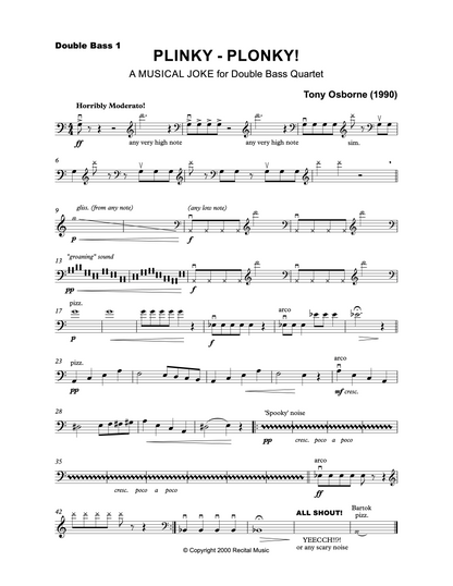 Tony Osborne: The Party Collection for Bass Trio & Quartet