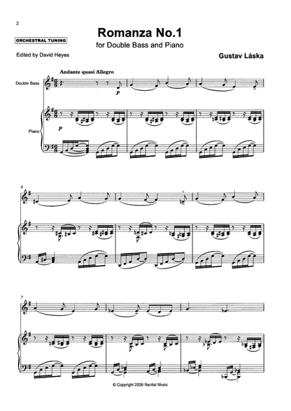 The Bohemian Bass Book 4 for double bass & piano (ed. David Heyes)