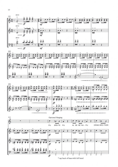 Senad Gacevic: Garland from Dalmatia for double bass trio