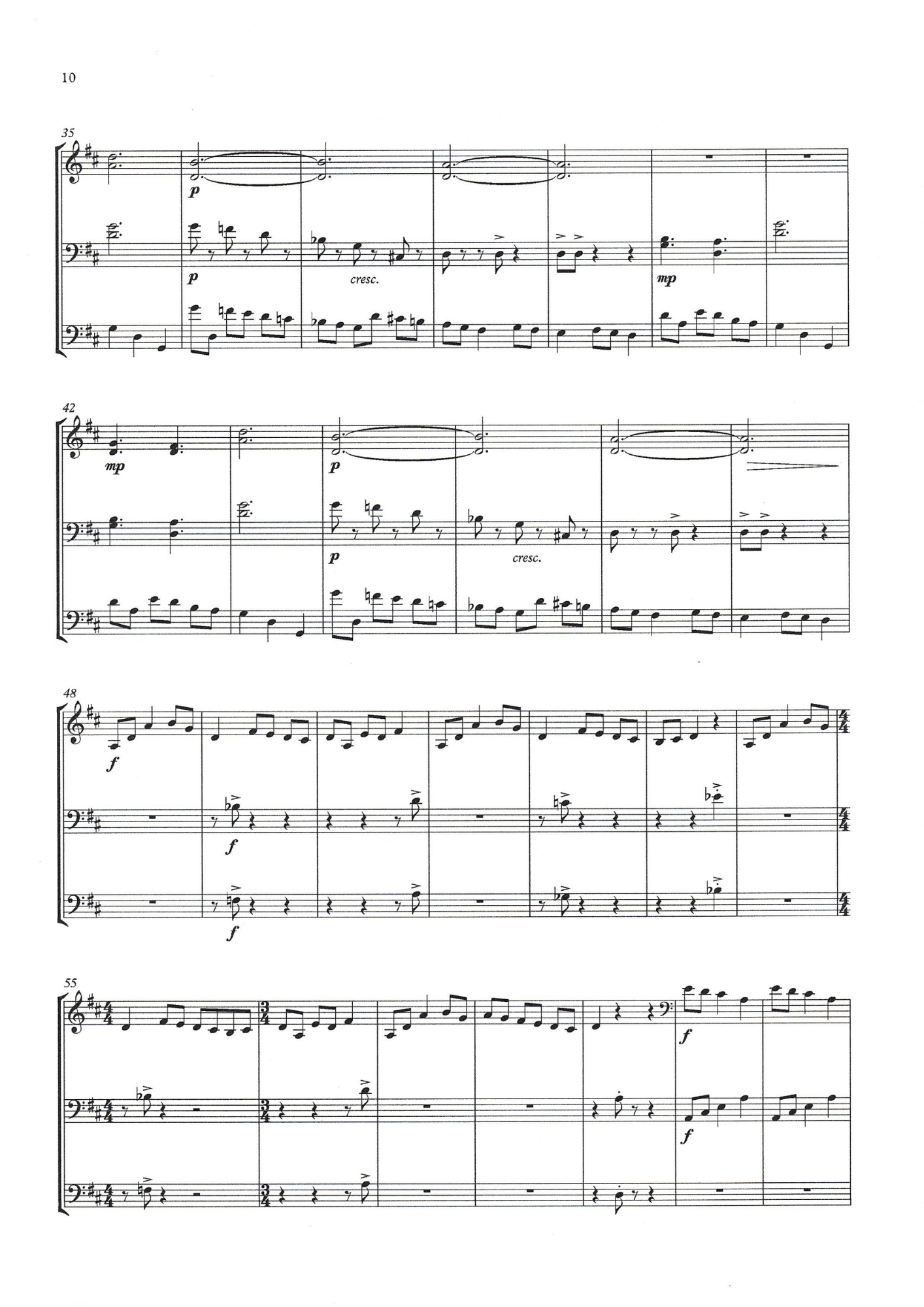 Frano Kakarigi: Triptych for Three for double bass trio