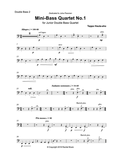 Beginner Double Bass Quartet Bundle