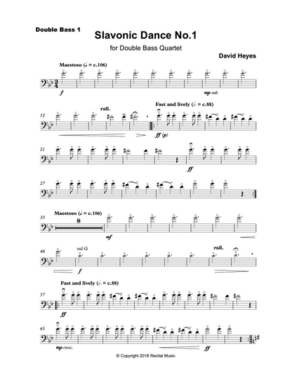 David Heyes: The Legends Collection for Beginner Bass Quartet